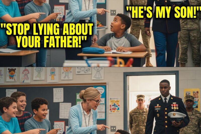 Teacher Calls Black Boy a Liar About His Dad’s Job — Went Silent When 4-Star General Walked In 