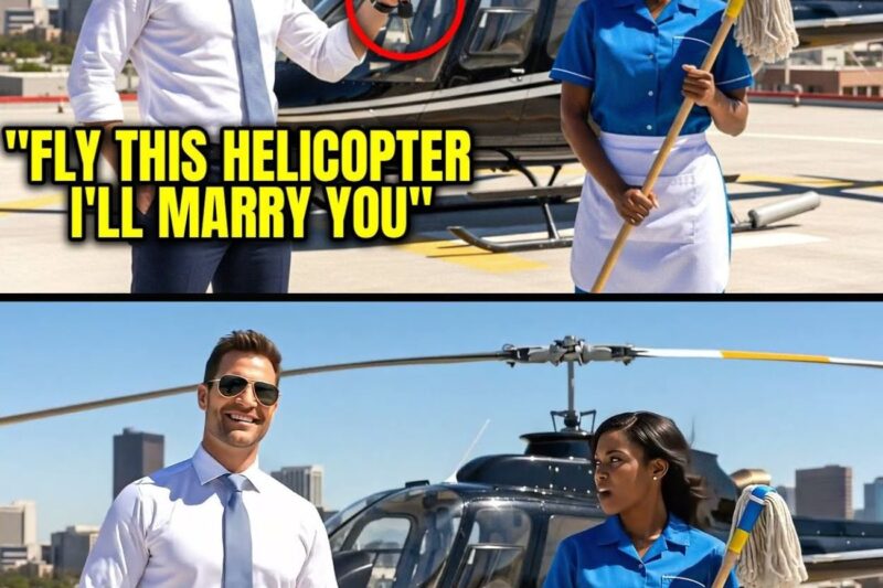 The CEO Mocked the Cleaning Lady: ‘Fly This Helicopter & I’ll Marry You’—Then Her Secret Stunned Him