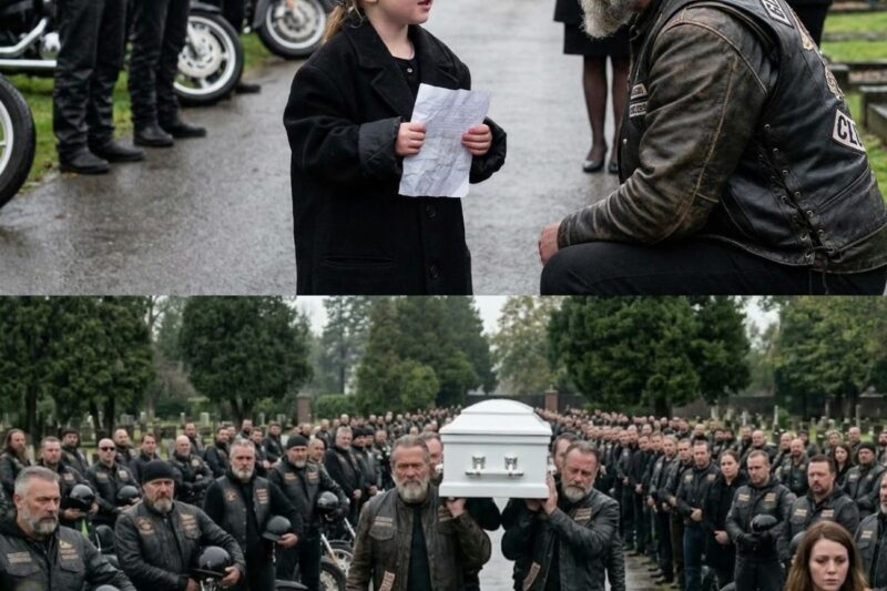 “Can You Carry My Brothers Casket?” Little Girl Asked Biker-What 700 Hells Angels Did at the Funeral 