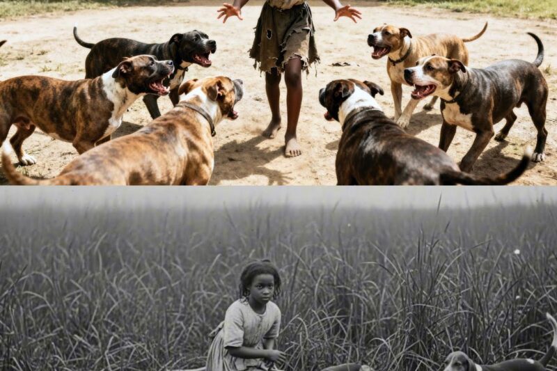10 Hunting Dogs Surrounded the Runaway Slave Girl—But Only One of Them Survived 