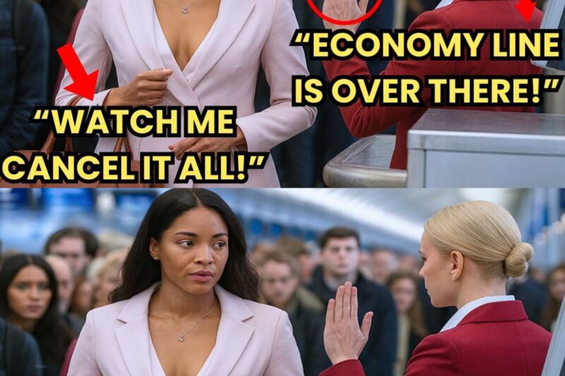 Black CEO Told to Use Economy Line — She Cancels the Flight With One Silent Gesture Instantly 