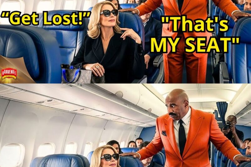 White Woman Takes Steve Harvey ‘s Seat – Then Discovers He Owns the Entire Airline