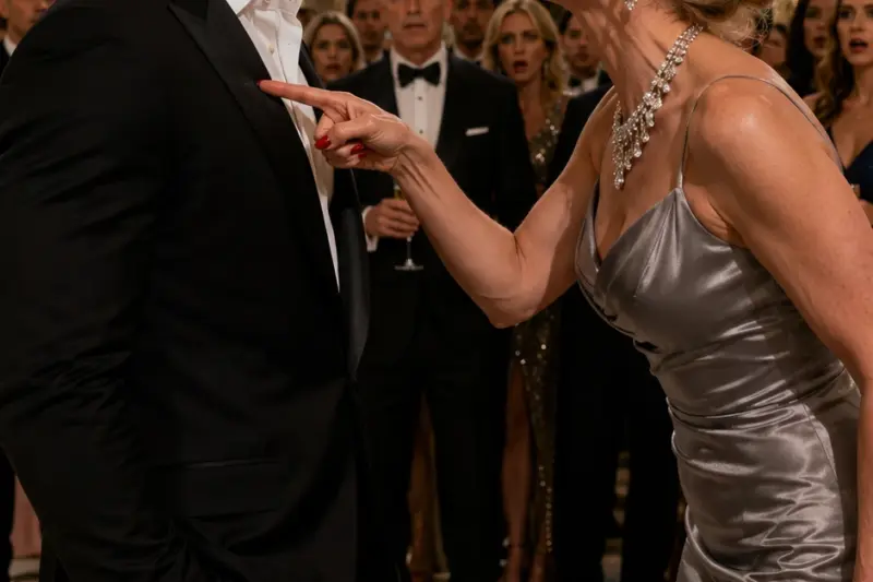 He didn’t blink when she jabbed her finger into his chest