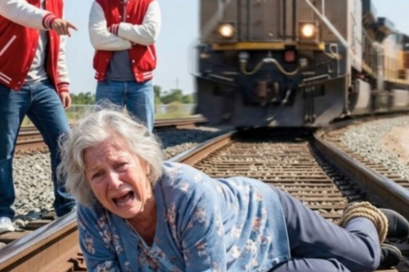 Bullies Tied An Old Lady To The Train Tracks — They Didn’t Know Her Hells Angels Son Was Behind 