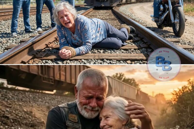 Bullies Tied An Old Lady To The Train Tracks — They Didn’t Know Her Hells Angels Son Was Behind