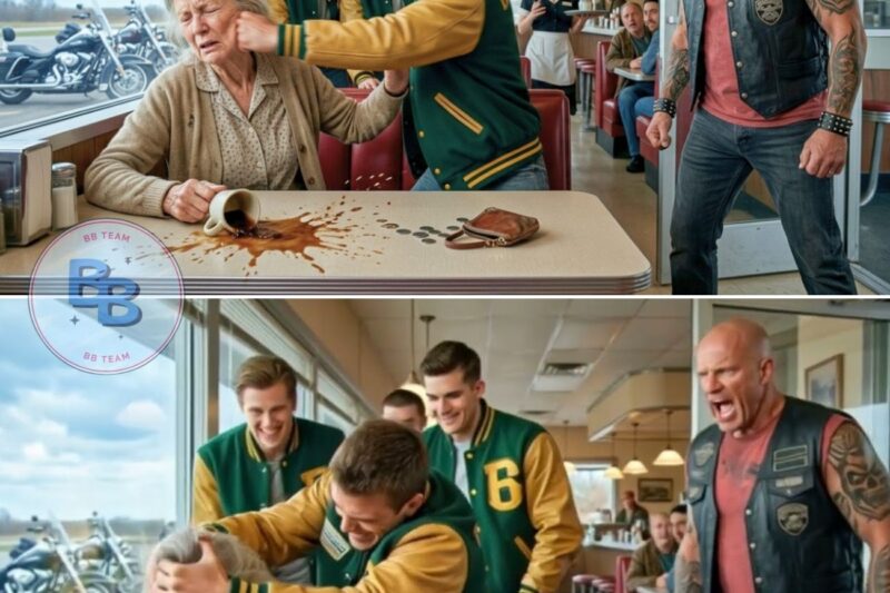Bullies Slapped An Old Woman In The Diner — Not Knowing Her Son Is The Hell Angel Boss Walking In