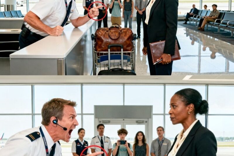 Gate Agent Dumps Black Woman’s Bag on the Floor — Then a Badge Falls Out and His Face Goes White