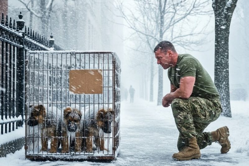 Someone Left Puppies for Sale in a Snowstorm—What a Navy SEAL Did Next Changed