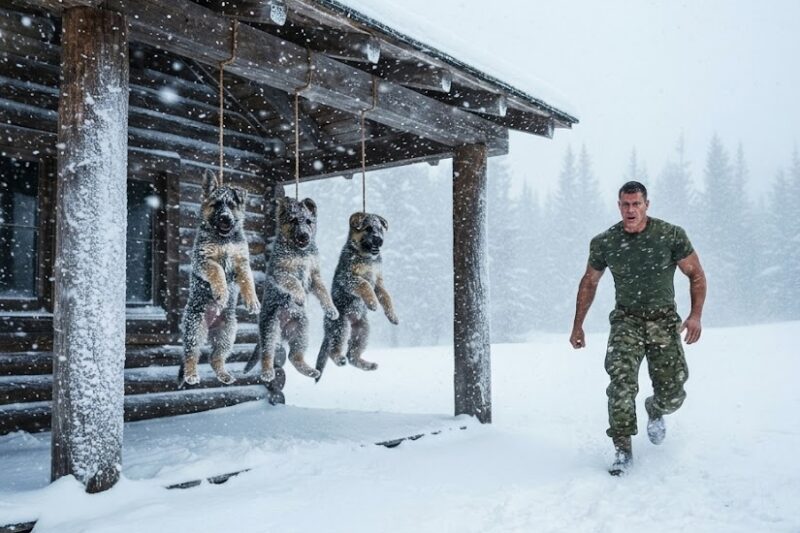 Three Puppies Were Freezing in the Snow—Then a Navy SEAL Whispered Two Words That Changed Everything