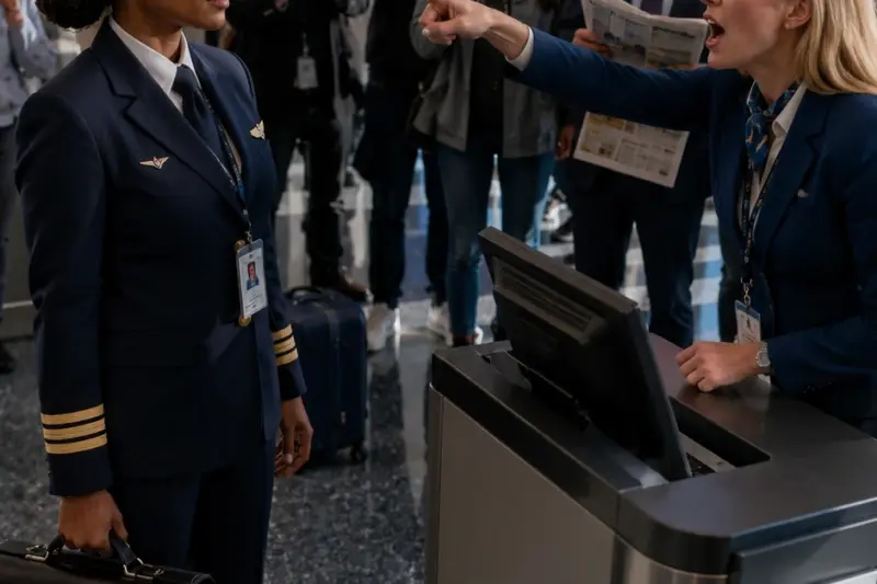 She Stepped Into the Terminal as a Captain. Within Seven Minutes, the Whole Airline Implored Her for Mercy