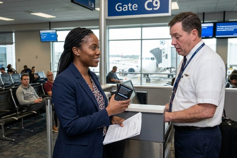 A Gate Agent Grabbed My Accessibility Device and Snapped at Me to “Act Normal.” He Smirked While Power-Tripping