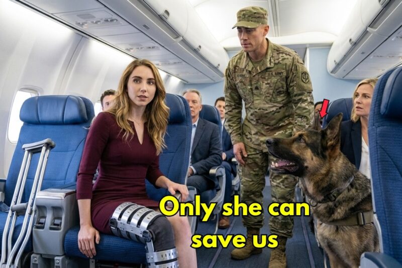 Mid-Flight Emergency — Navy SEALs Dog Started Barking at a One-Legged Woman