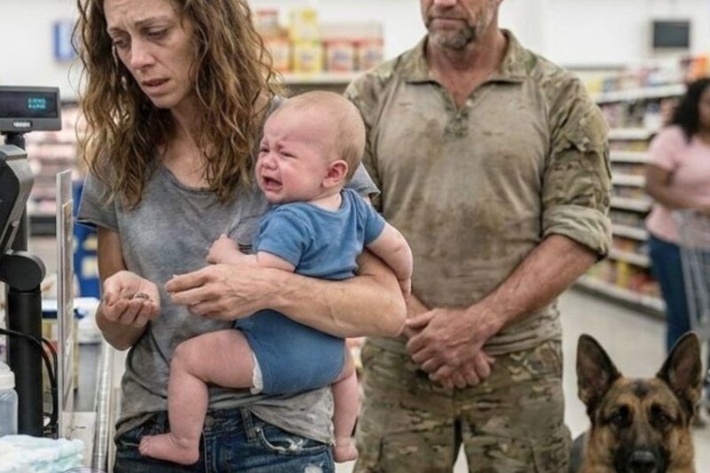 Poor Single Mom Buys Baby Formula With Her Last Coins — Then a Navy SEAL and His Dog Shock Everyone