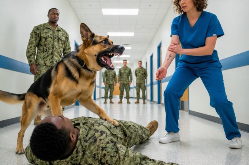 No One Could Touch the Injured SEAL—Then a Nurse Revealed a Tattoo That Made His K9 Step Back