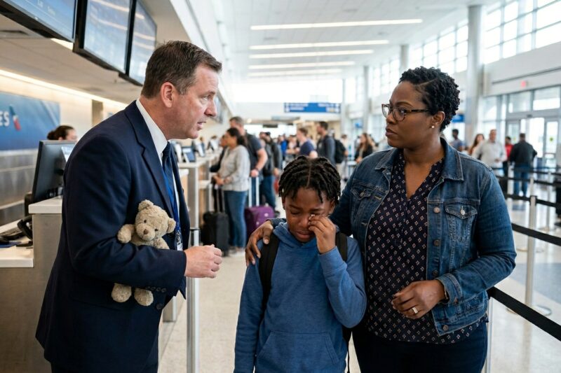 Trapped At 30,000 Feet, I Overheard A Federal Agent Whispering To My Son: “Just Act Normal.”