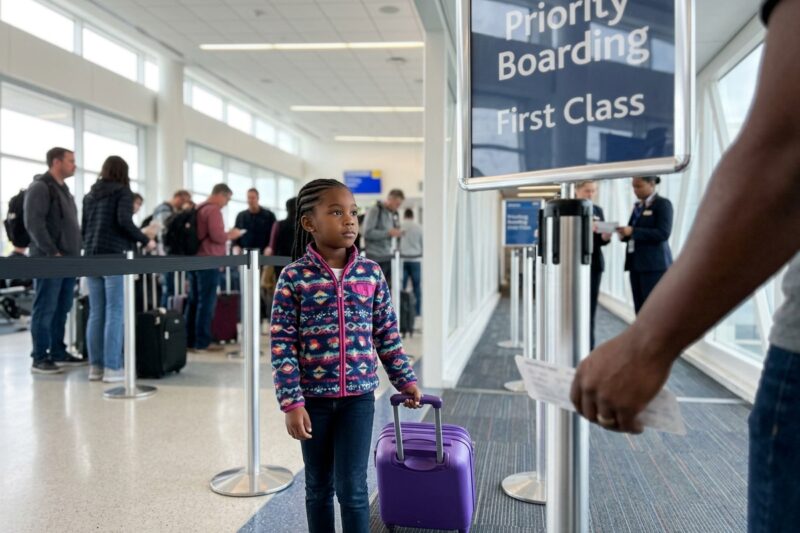 “Please Disown Me.” The Shocking Words From My 7-Year-Old At Gate B42 So They Would Finally Let Her Board First Class Without Issues.