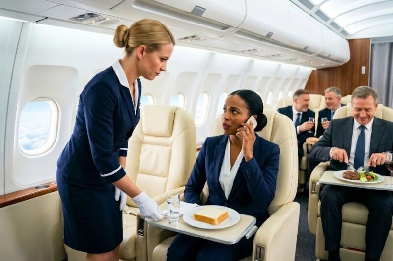 Black CEO Denied First-Class Meal — Then Shocks Everyone by Firing Entire Flight Crew After Landing