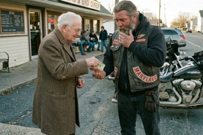 80-Year-Old Man Gave His Last $20 to a Hells Angel Who Looked Hungry—The Biker Went Was Speechless