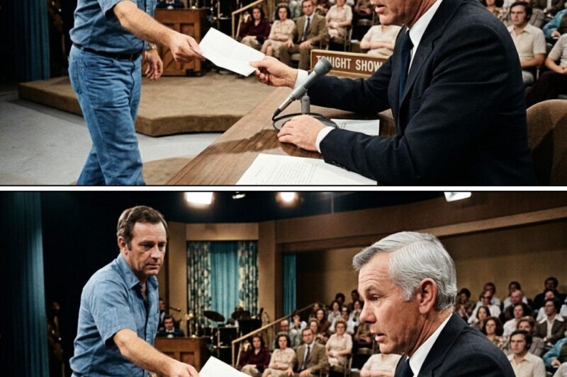 A producer walked onto Carson’s set during a taping — the note had 9 words and changed everything