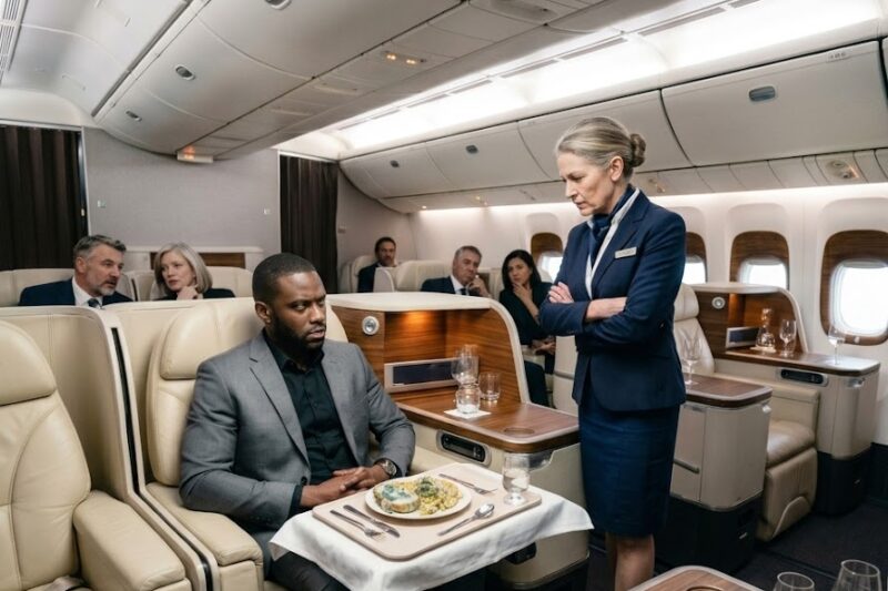 Black CEO Served Moldy Food — So He Fires The Racist Flight Attendant On Landing Instantly