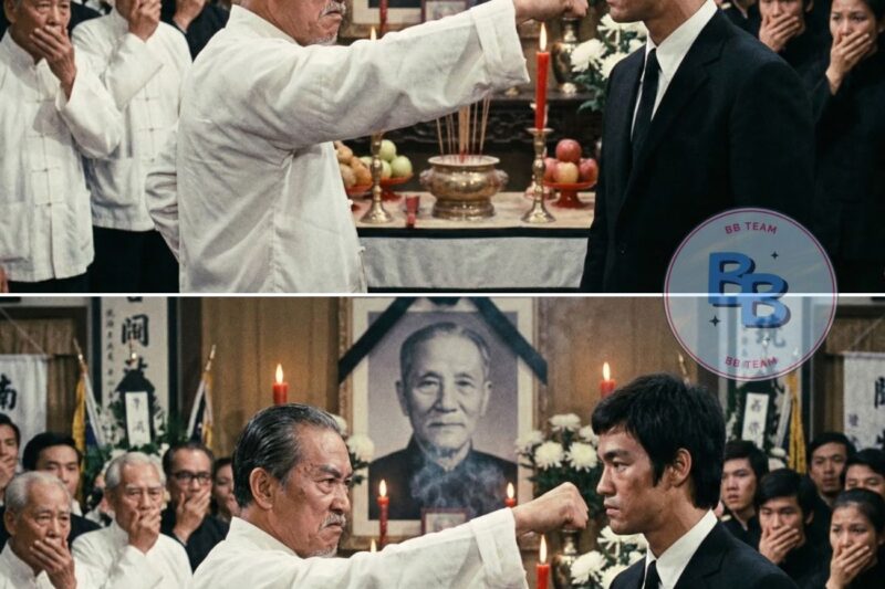 Bruce Lee Was At Funeral Of His Teacher Ip Man — Rival School Master Said Now We’ll See If Student..