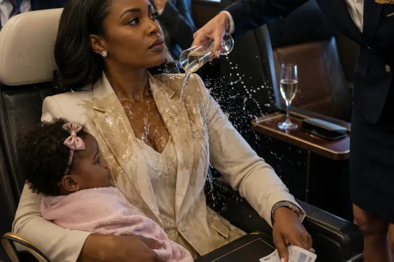 They Spilled Champagne on the Wrong Woman. By Touchdown, the Whole Plane Learned Who Denise Walker Really Was.