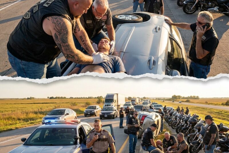 Part 2: 30 Bikers Were the First on the Scene of a 14-Car Pileup on I-70 in Kansas — When State Troopers Arrived 11 Minutes Later, Every Single Lane Was Blocked, Every Single Victim Was Stabilized, and Every Single Biker Was on One Knee.