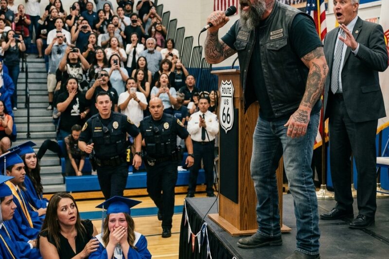Part 2: A Biker Grabbed the Graduation Mic — Then Gave His Daughter One Last Promise