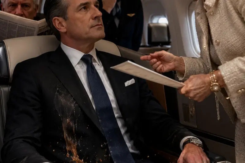 He Never Elevated His Tone. Then the Premium Cabin Hushed