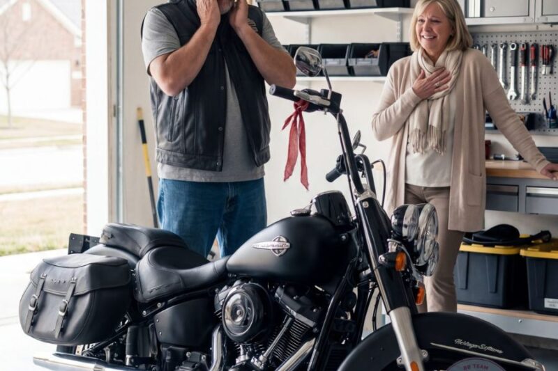 A Biker Sold His 27-Year-Old Harley to Pay His Wife’s Treatment and Told Her It Was “In the Shop” — Until One Morning He Opened the Garage and Saw It Had Somehow Come Back
