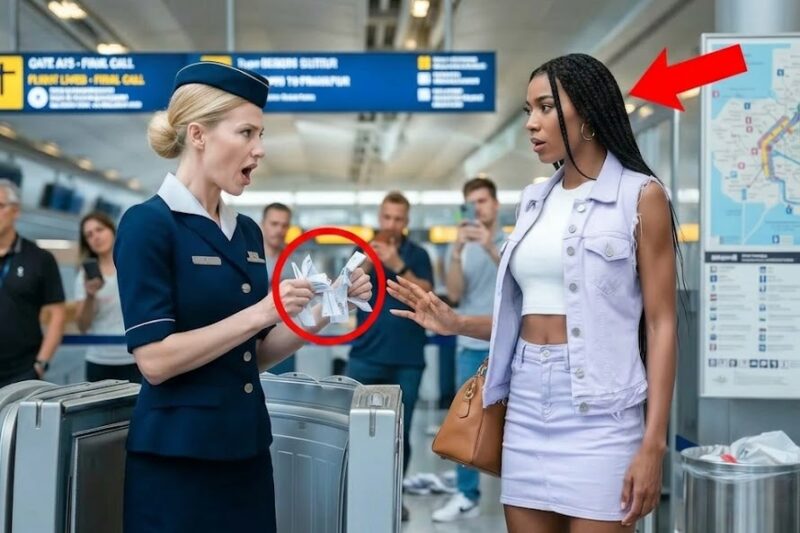 Flight Attendant Shreds Black Woman’s Ticket — Her Name Stops the Entire Flight