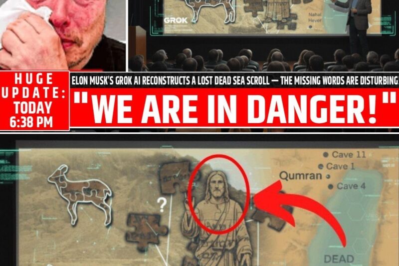 Elon Musk’s Grok AI Reconstructs a Lost Dead Sea Scroll — The Missing Words Are Disturbing!