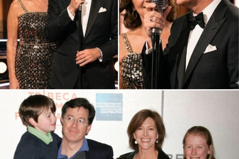 Stephen Colbert completely breaks down on live television after his wife takes the stage, exposing a deeply intimate, shocking secret that silenced the entire theater!