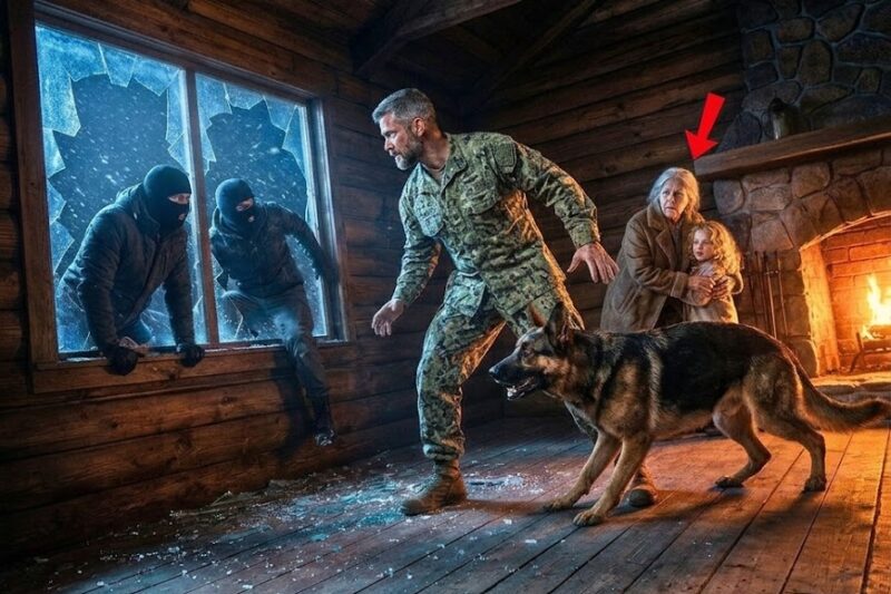 “Save Us! A Grandma’s Midnight Knock at a Navy SEAL’s Cabin — One Soldier and His K9 Took a Stand”