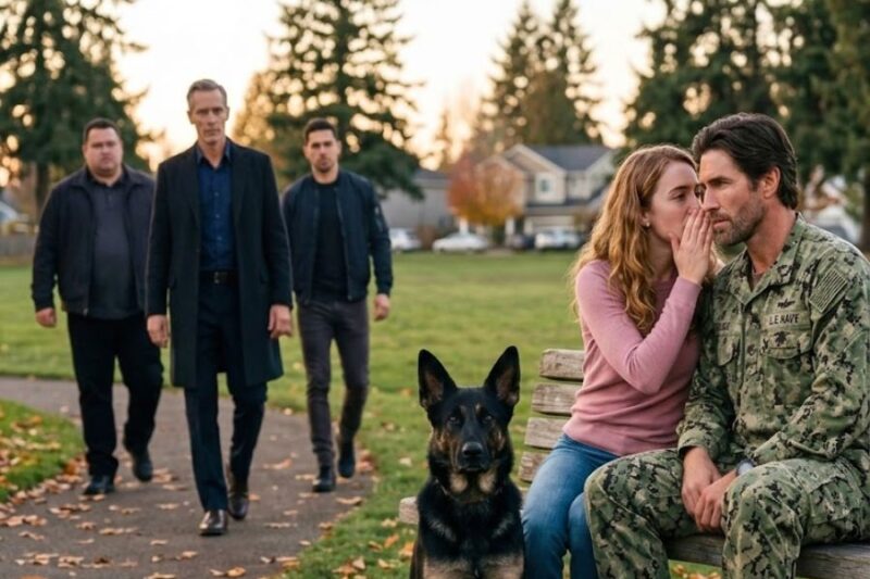 “Please Help Me…” A Young Widow Said — Until the SEAL’s K9 Shifted the Moment