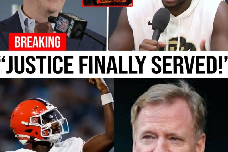 A massive NFL cover-up has just been exposed after Roger Goodell issued a secret fine, proving Shedeur Sanders’ brutal season-ending nightmare was completely rigged!