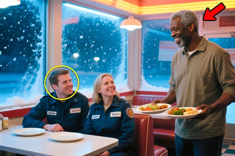 Black Diner Owner Saves 10 Truckers In A Blizzard, Next Day, A Long Line Of Rigs Shows Up