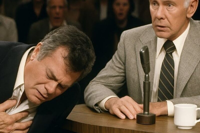 Johnny Carson STOPPED tv show when Tony Curtis COLLAPSED on live – what he did next studio SILENT 