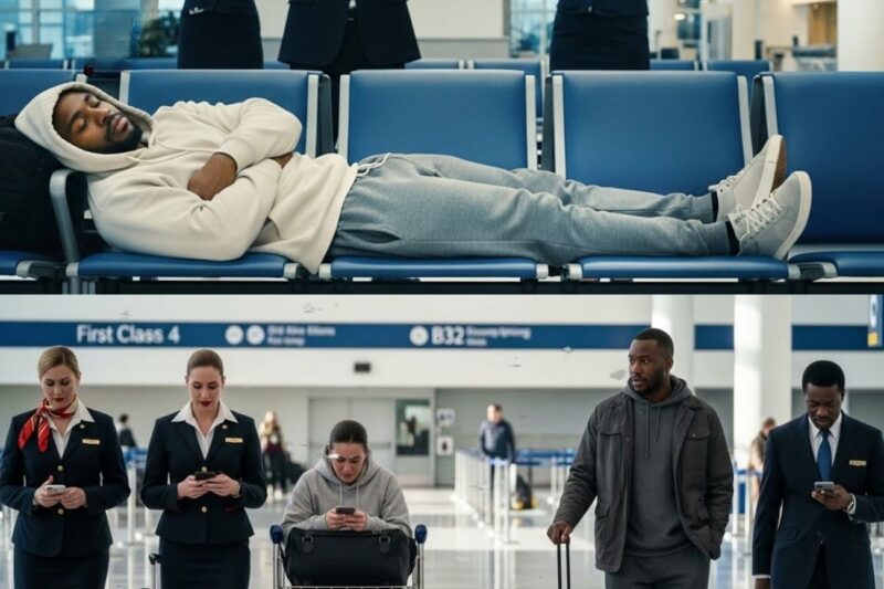 Crew Laughed at a Black Man Sleeping in the Airport — Hours Later, He Controlled Their Jobs
