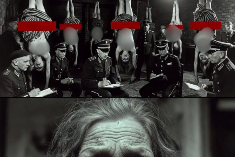 A true atrocity committed by German soldiers against Soviet female prisoners