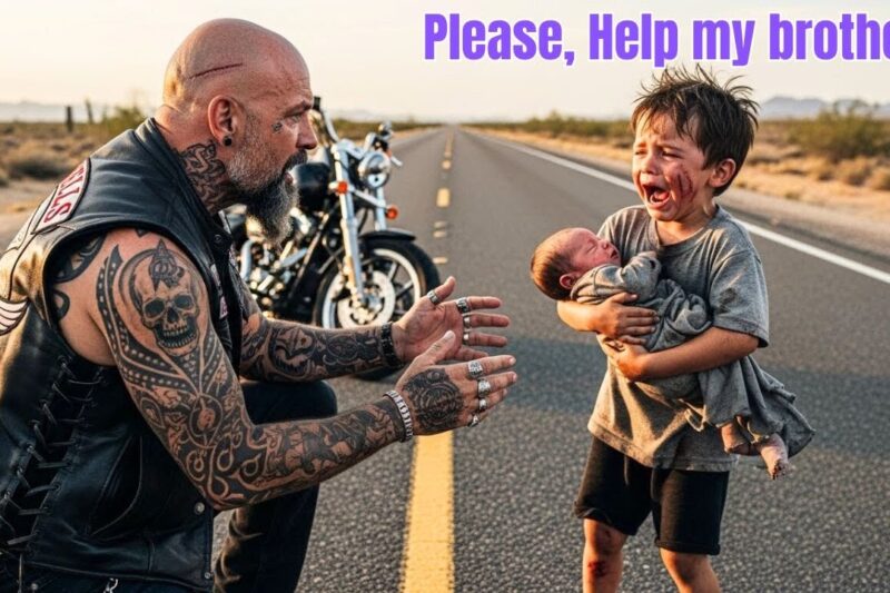 “Please Don’t Leave Me!” the Child Cried — And the Hells Angel Got Off His Bike