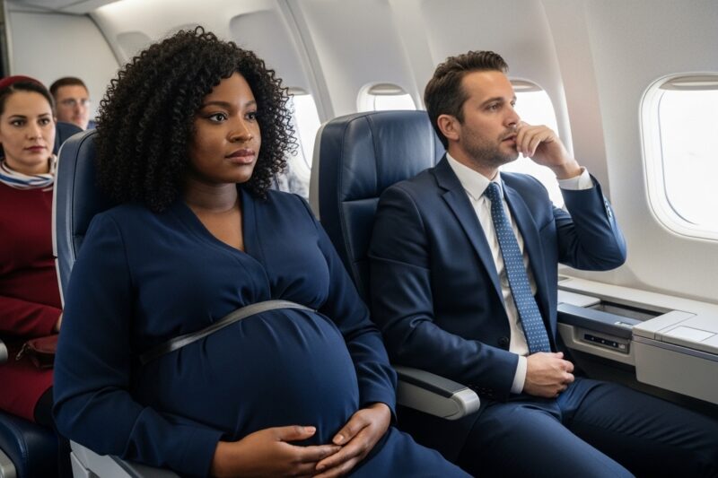 “I Was 7 Months Pregnant On A 6-Hour Flight When The Tech Bro Next To Me Decided My Baby Bump Was A Smuggling Ploy.