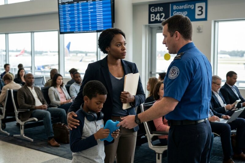 An Airport Guard Forced My Autistic Son To Surrender His Life-Saving Comfort Device At The Gate… He Had No Idea Who Signed His Paycheck.