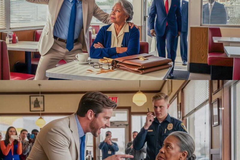 Bully Slapped an Elderly Black Woman in a Diner — Not Knowing Her Son Was the Mafia Boss! 