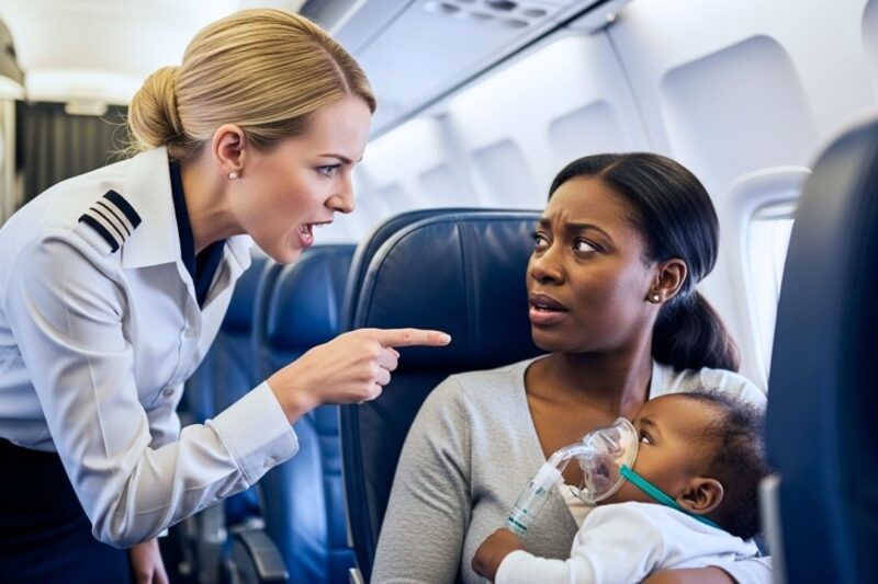 Flight Attendant Pulls Life Support from Black Baby—Then FAA Drags Her Off the Plane in Chains!