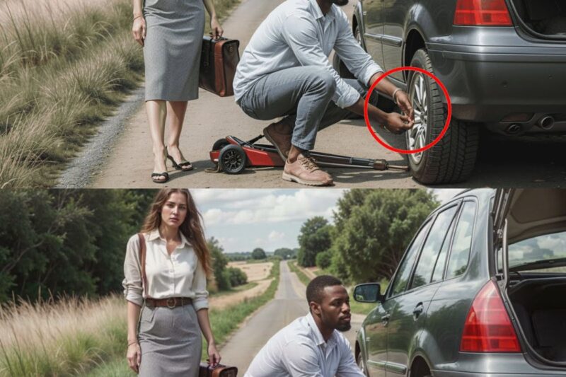 Man Helped a Desperate Woman Change Her Tire. The Next Day, a Black SUV Showed up at his House 