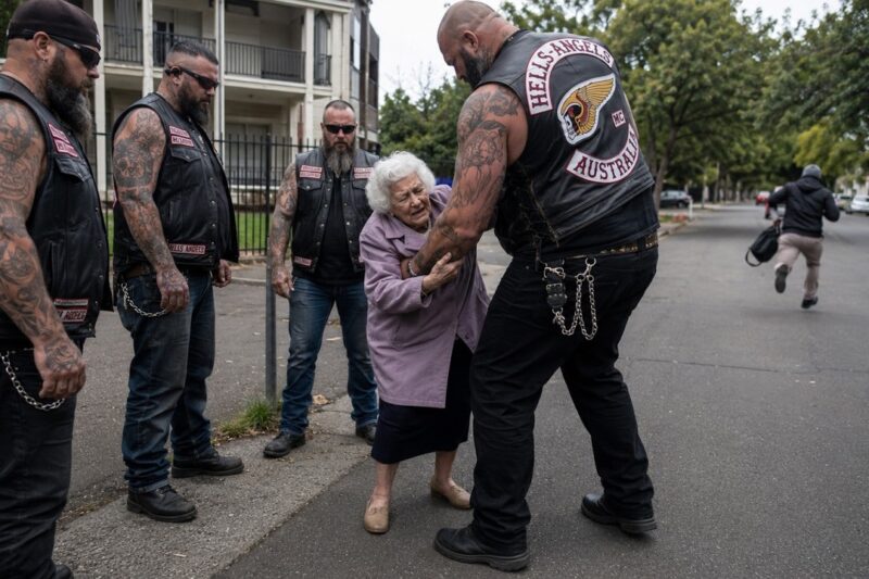 “He Took My Medicine” — Old Woman Told Biker. 180 Hells Angels Found Him Fast