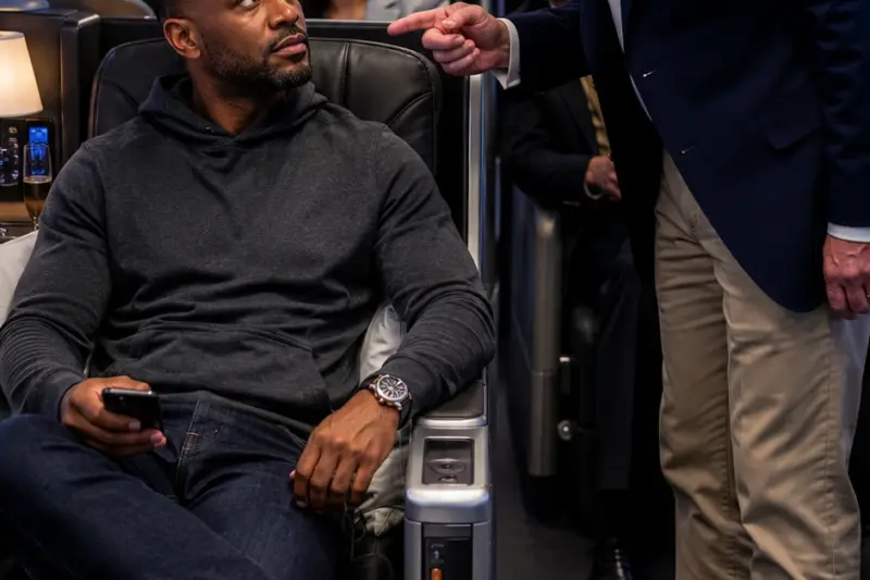 A Wealthy Passenger In A Hoodie Denied A Powerful VIP’s Demand For His First-Class Seat. Little Did The Cabin Crew Know, He Was Planning To Purchase The Airline.