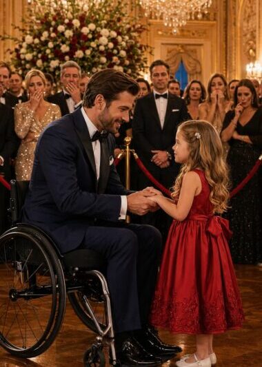 The attendees treated the man in the wheelchair as if he were invisible… until a young girl wearing a red dress altered the entire atmosphere in mere moments.