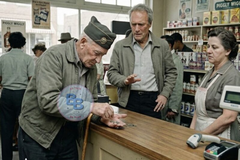 War Hero Counted Coins for BREAD —What Clint did Next STUNNED Entire Store